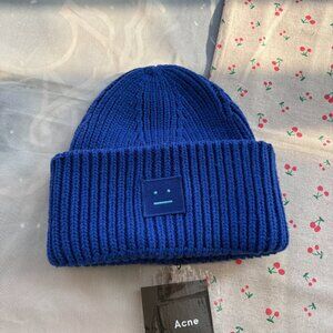 Acne Studios Beanie Blue Outdoor Warm Hat